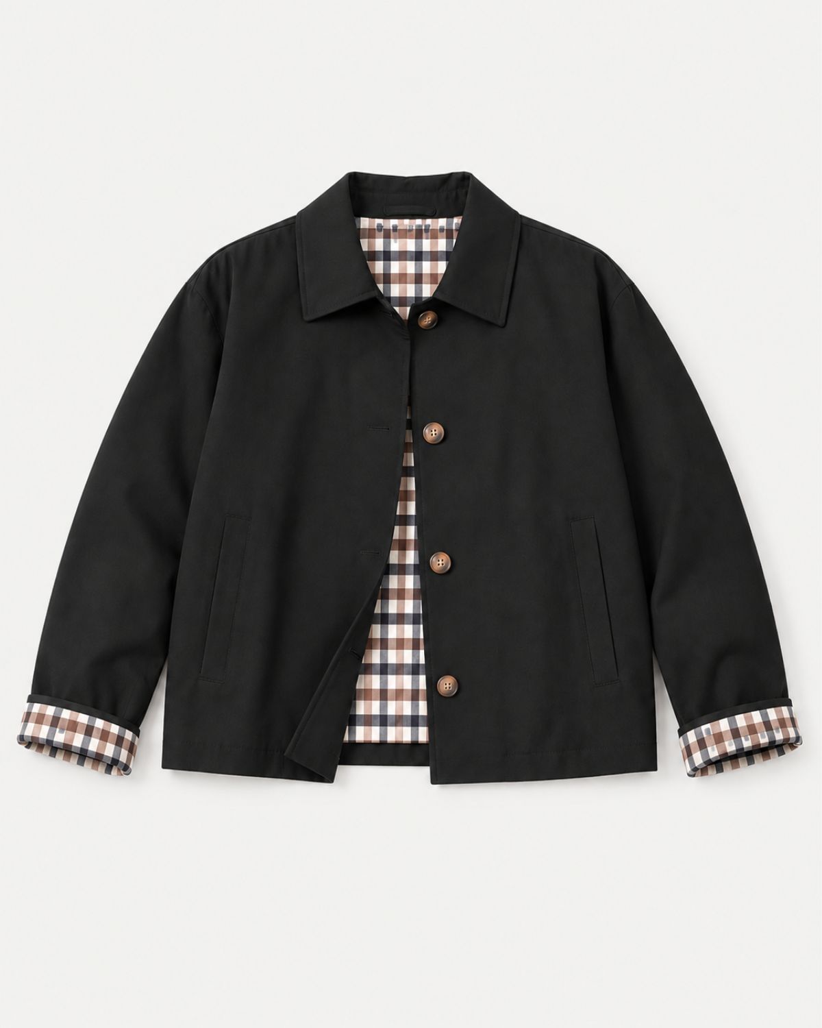 Cropped Trench Coat