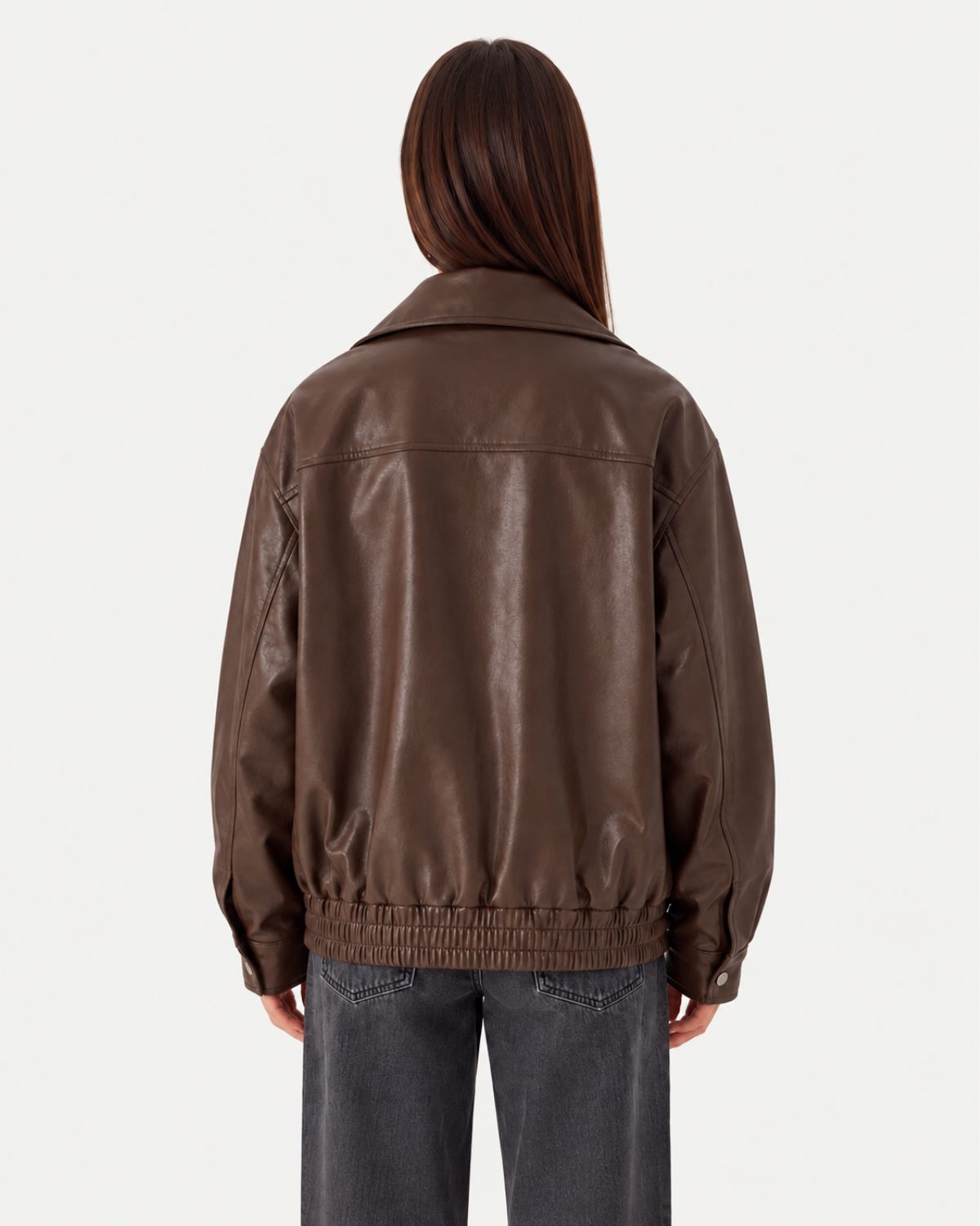 Oversized Leather Jacket