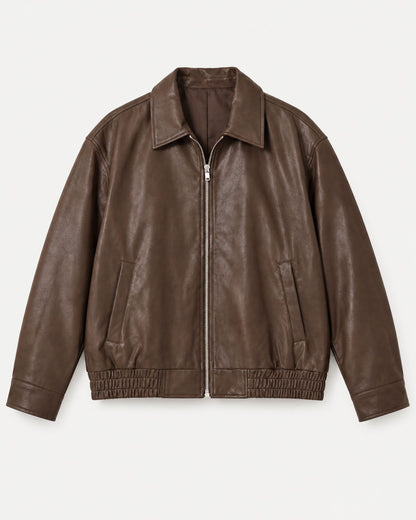 Oversized Leather Jacket